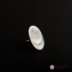 Anillo Elipse en Plata 925 y nácar