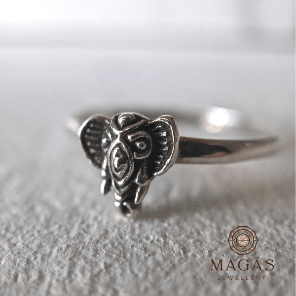 Anillo Elefante fino en Plata 925