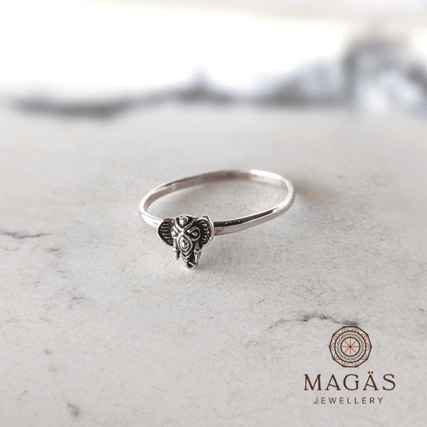 Anillo elefante online plata