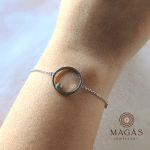 Pulsera Minimal en Plata 925 y circonia