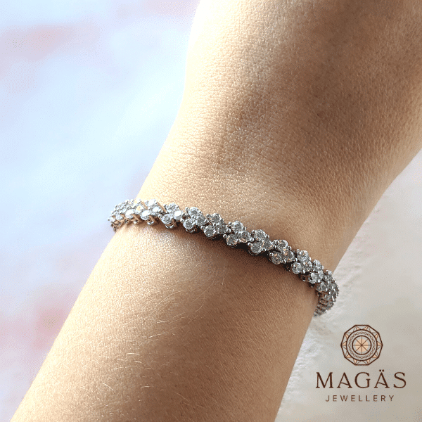 Pulsera Tenis con circonias en Plata 925 y circonias