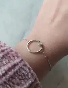 Pulsera Minimal en Plata 925 y circonia