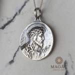 Medalla Virgen reversible en Plata 925