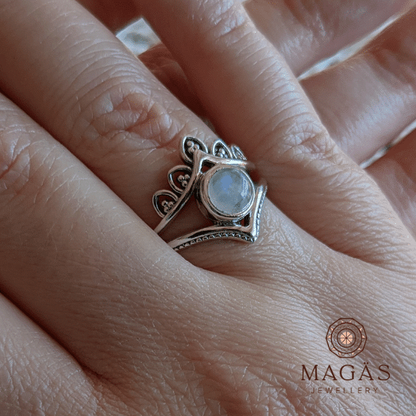 Anillo Yris Cuarzo en Plata 925 y Cuarzo Rosa