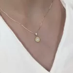 Conjunto Nácar Guarda Griega Oro